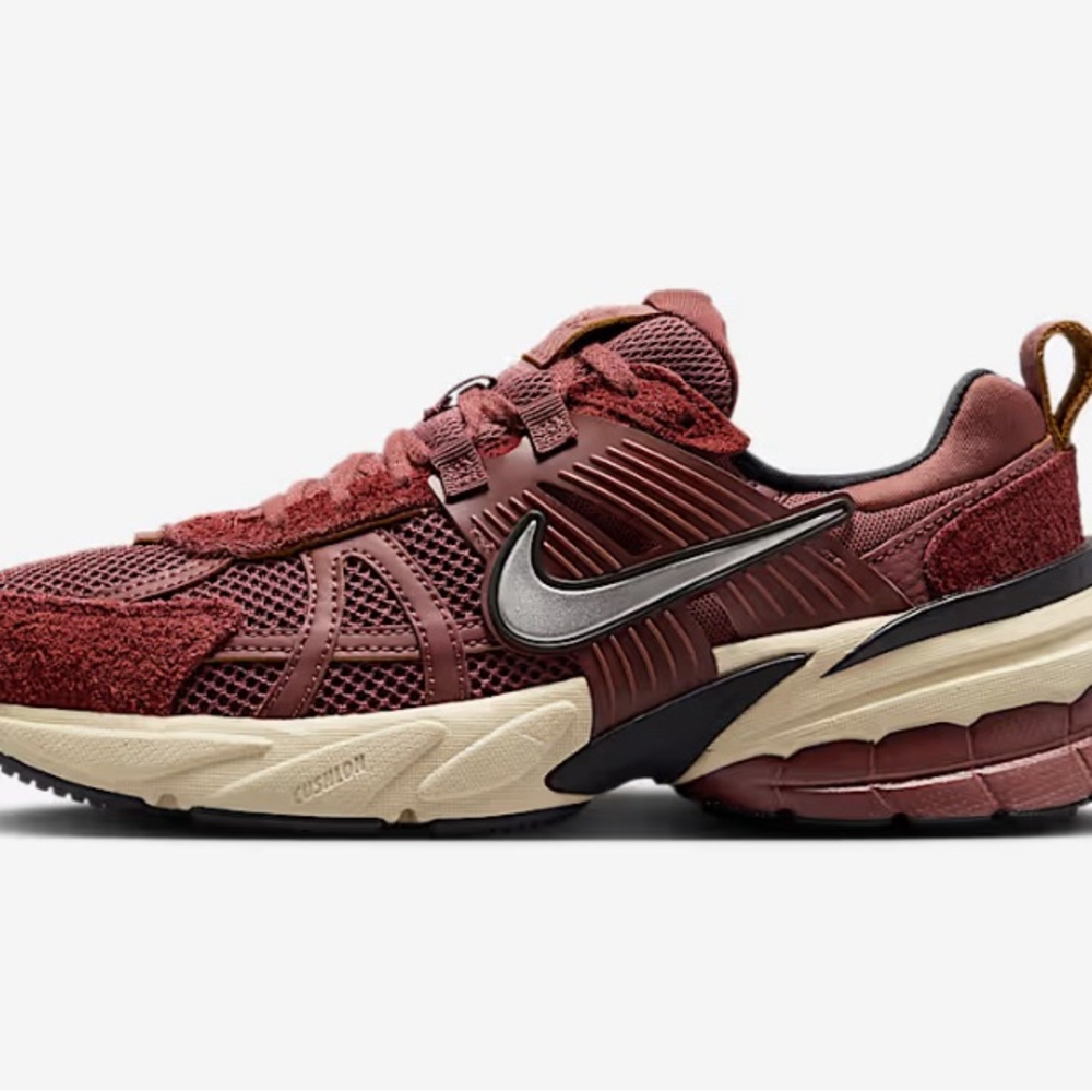 Nike V2K Run Maroon Athletic Shoes